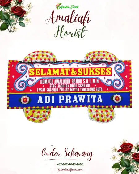 Papan Bunga Ucapan Selamat Bundah